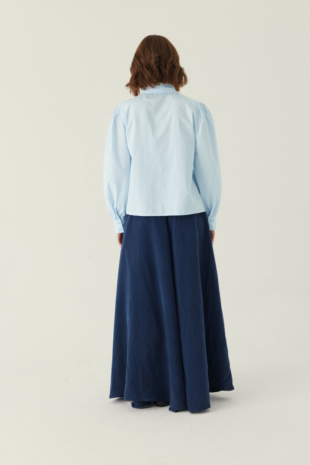 Basic Poplin Gömlek Bebe Mavisi - 5