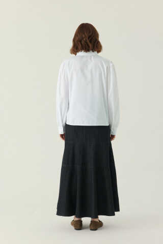Basic Poplin Gömlek Beyaz - 3