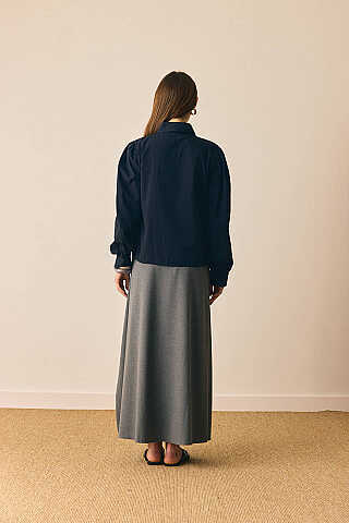 Basic Poplin Gömlek Siyah - 5