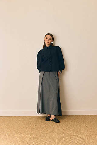 Basic Poplin Gömlek Siyah - 8