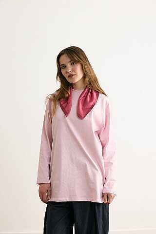 Basic Tişört Toz Pembe - 2