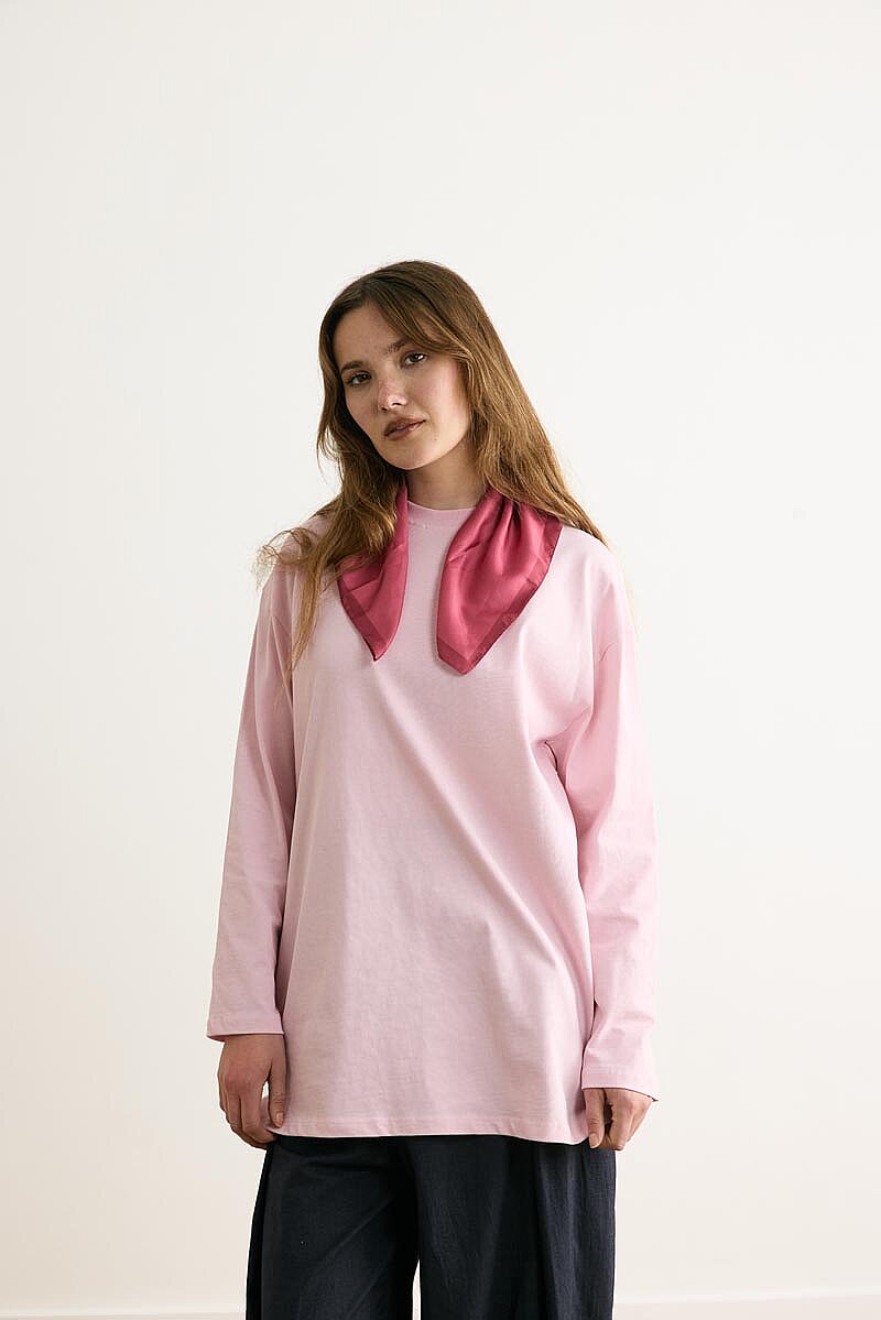 Basic Tişört Toz Pembe - 2