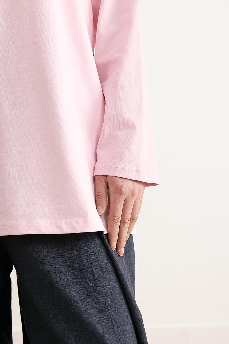 Basic Tişört Toz Pembe - 5