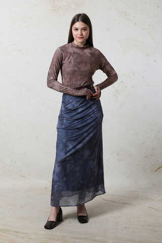 Batik Desenli Body Bordo - 1
