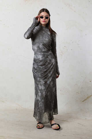 Batik Desenli Body Füme - 1