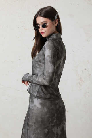 Batik Desenli Body Füme - 6