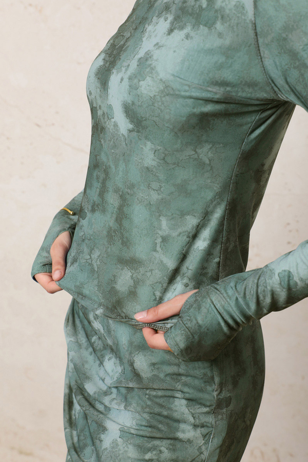 Batik Desenli Body Mint - 7