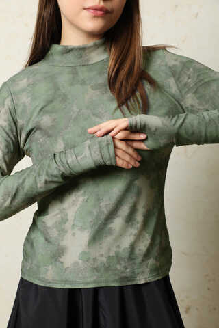 Batik Desenli Body Yeşil - 6