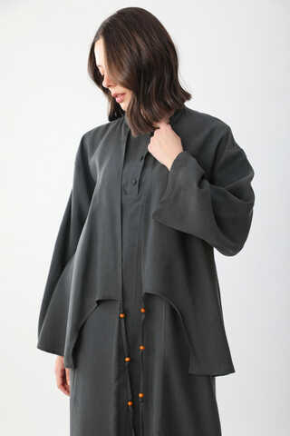 Beaded Jilbab Set Anthracite - 3