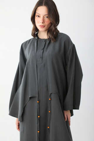 Beaded Jilbab Set Anthracite - 4