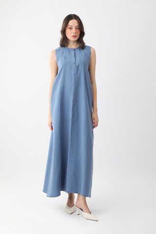 Beaded Jilbab Set Indigo - 6