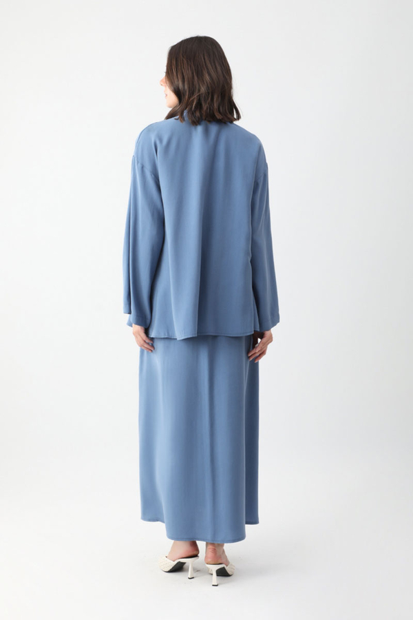 Beaded Jilbab Set Indigo - 8