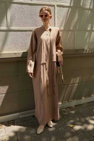 Beaded Jilbab Set Light Vizon - 12