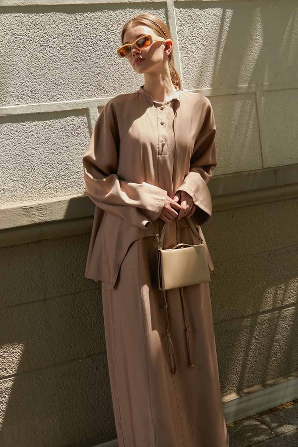 Beaded Jilbab Set Light Vizon - 7