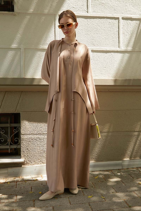 Beaded Jilbab Set Light Vizon - 3