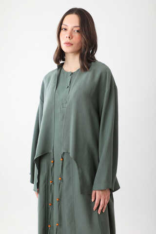 Beaded Jilbab Set Petrol - 1