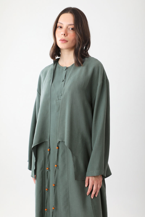 Beaded Jilbab Set Petrol 