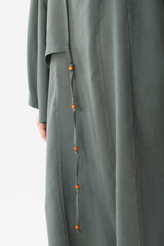 Beaded Jilbab Set Petrol - 10