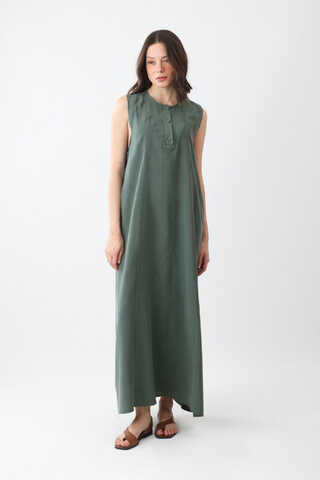 Beaded Jilbab Set Petrol - 6