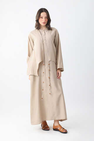 Beaded Jilbab Set Stone - 5