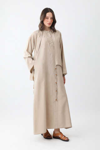 Beaded Jilbab Set Stone - 1