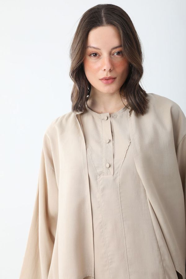 Beaded Jilbab Set Stone - 9