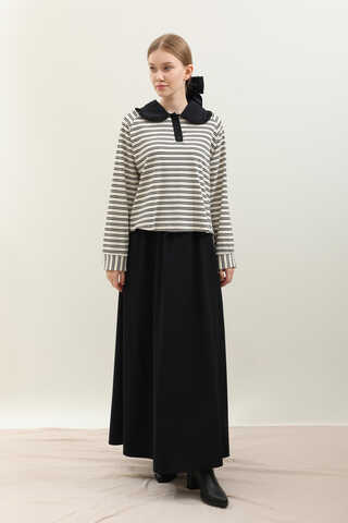 Bebe Yaka Etek Takım Ekru - 3