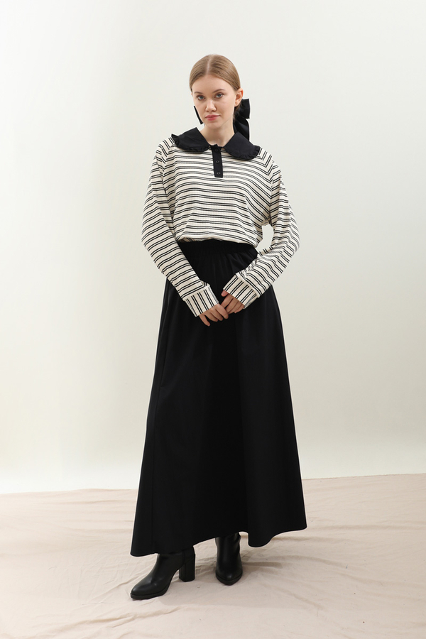 Bebe Yaka Etek Takım Ekru - 4