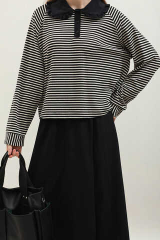 Bebe Yaka Etek Takım Siyah - 4