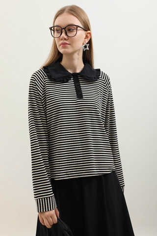 Bebe Yaka Etek Takım Siyah - 6