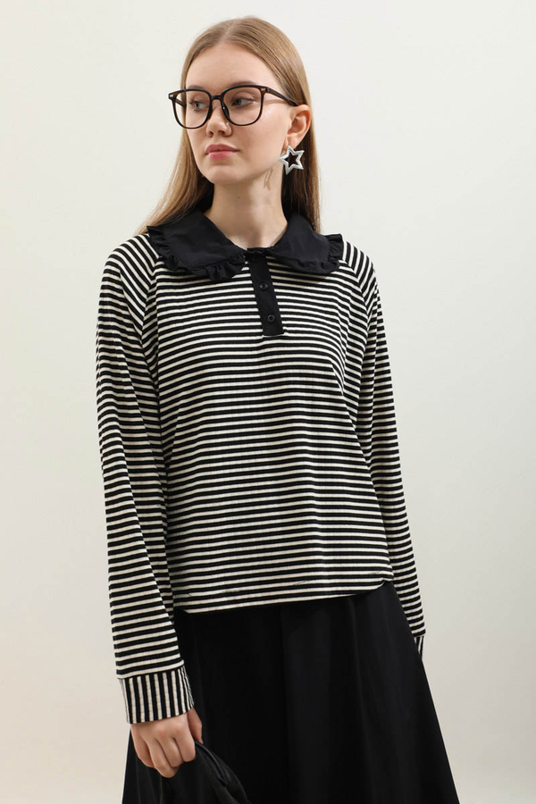 Bebe Yaka Etek Takım Siyah - 6