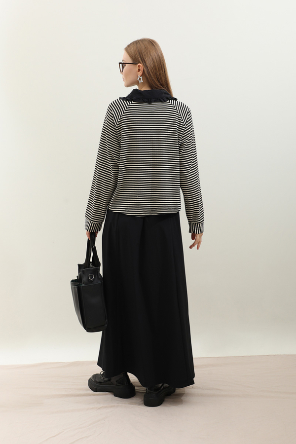 Bebe Yaka Etek Takım Siyah - 10