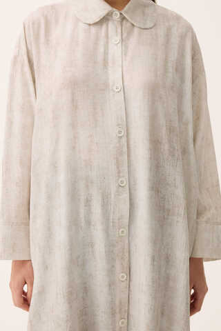 Bebe Yaka Tilbe Elbise Beyaz - 3