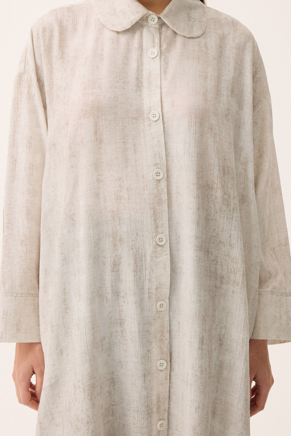 Bebe Yaka Tilbe Elbise Beyaz - 3