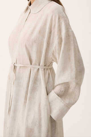 Bebe Yaka Tilbe Elbise Beyaz - 12