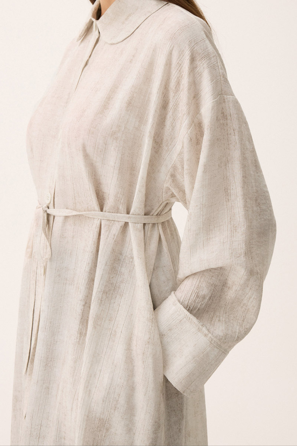 Bebe Yaka Tilbe Elbise Beyaz - 12