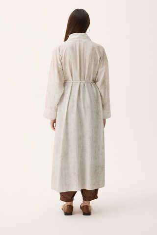 Bebe Yaka Tilbe Elbise Beyaz - 13