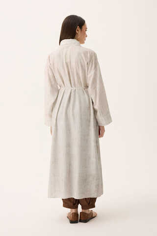 Bebe Yaka Tilbe Elbise Beyaz - 14