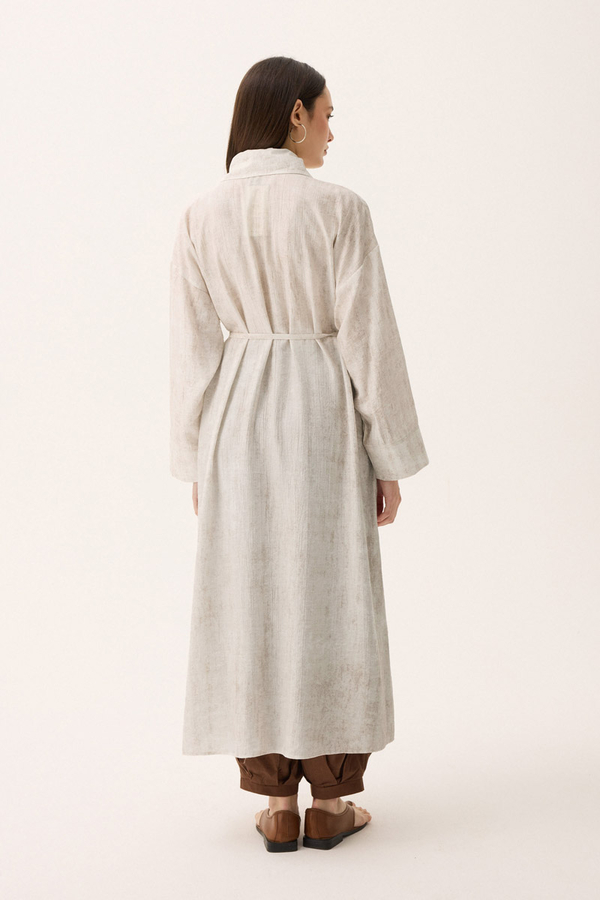 Bebe Yaka Tilbe Elbise Beyaz - 14