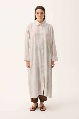 Bebe Yaka Tilbe Elbise Beyaz - 5