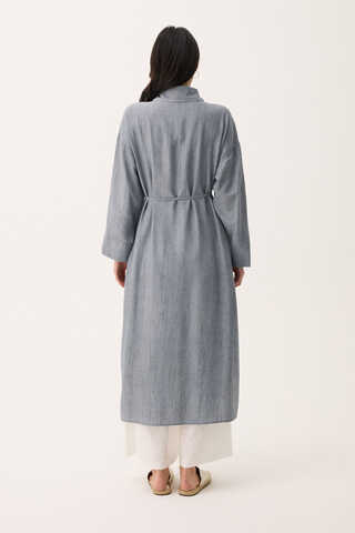 Bebe Yaka Tilbe Elbise Gri - 16