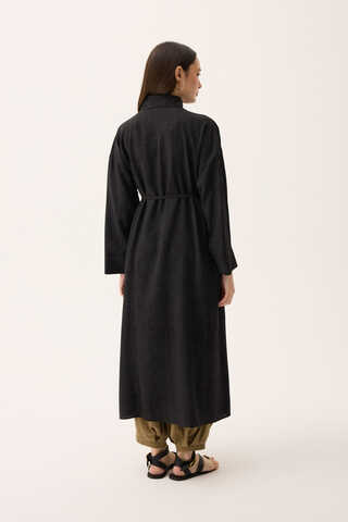 Bebe Yaka Tilbe Elbise Siyah - 15