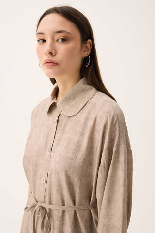 Bebe Yaka Tilbe Elbise Taş - 1