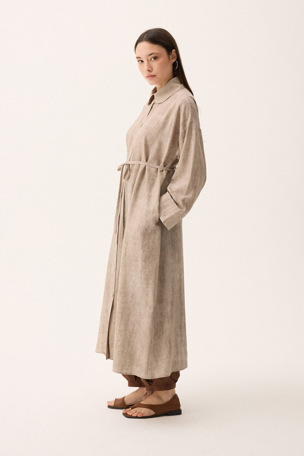 Bebe Yaka Tilbe Elbise Taş - 11