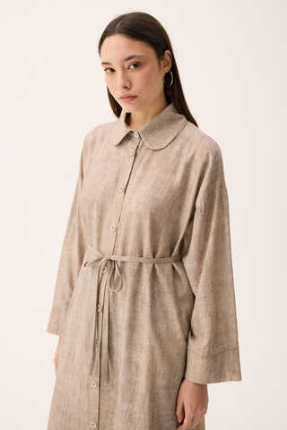 Bebe Yaka Tilbe Elbise Taş - 13