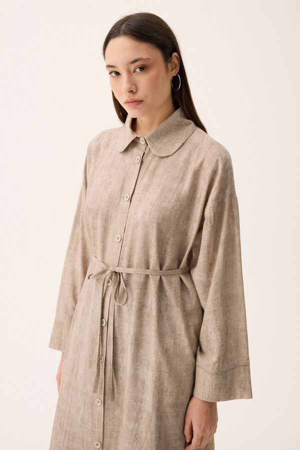 Bebe Yaka Tilbe Elbise Taş - 13