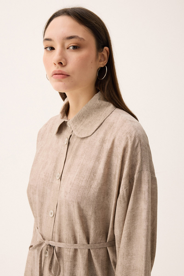 Bebe Yaka Tilbe Elbise Taş - 1