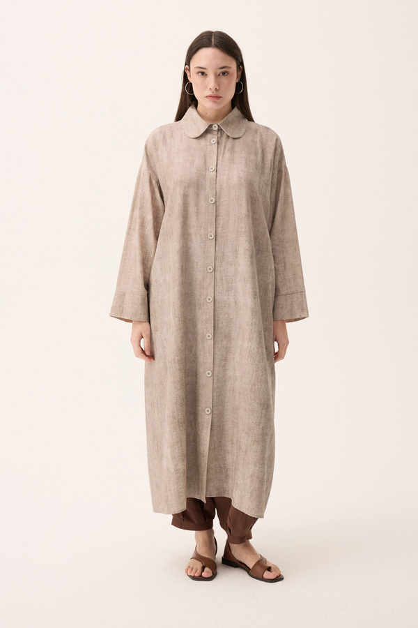 Bebe Yaka Tilbe Elbise Taş - 6