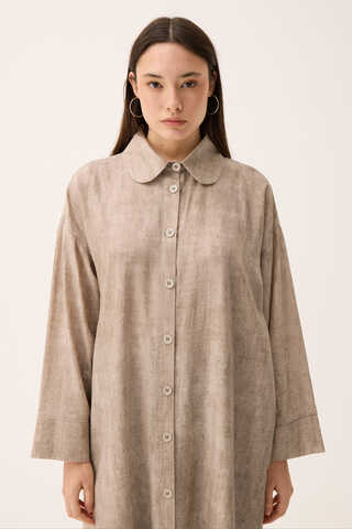 Bebe Yaka Tilbe Elbise Taş - 7