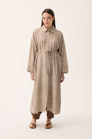 Bebe Yaka Tilbe Elbise Taş - 10